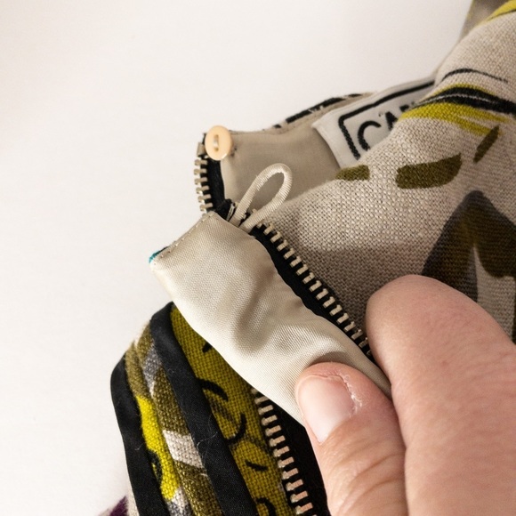 CARLISLE Sheath Floral Linen Size 2 Dress - Picture 7 of 12